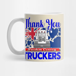 THANK YOU TRUCKERS AUSTRALIA FLAG FREEDOM CONVOY OF TRUCKERS FOR FREEDOM Mug